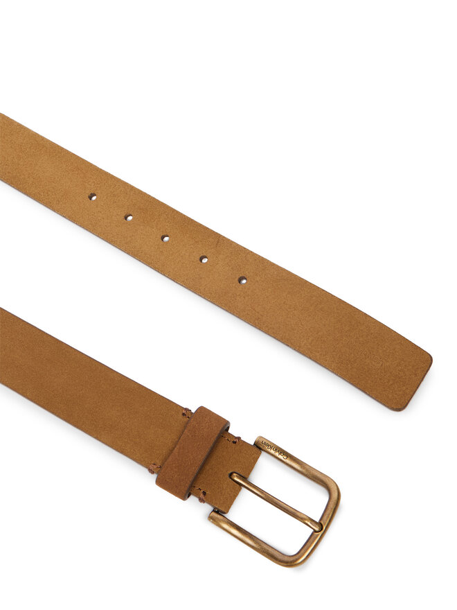 Calvin Klein Gürtel Calvin Klein Round Buckle Suede 35Mm Fixed LV04D7070G Braun