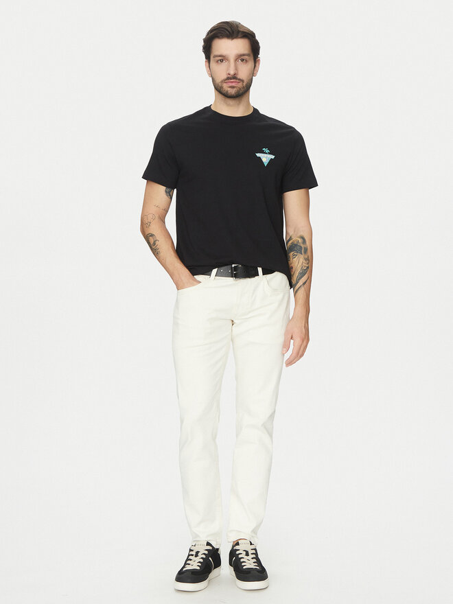 Guess Jeans Guess Jeans Póló M5GI55 K8FQ4 Fekete Regular Fit