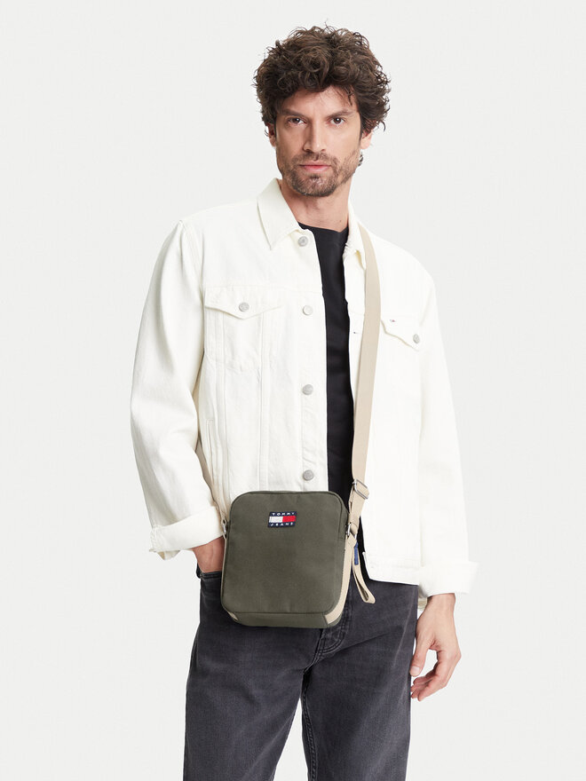 Tommy Jeans Τσαντάκι Tommy Jeans Tjm Retro Cool Reporter AM0AM13277 Χακί