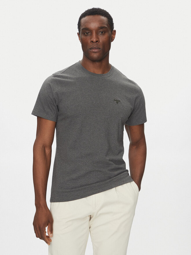 Barbour Barbour Marškinėliai Essential Sports MTS0331GY73 Pilka Tailored Fit