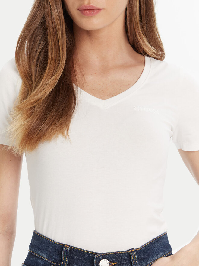 Guess Guess Camiseta O5RI02 KBBU1 Blanco Regular Fit