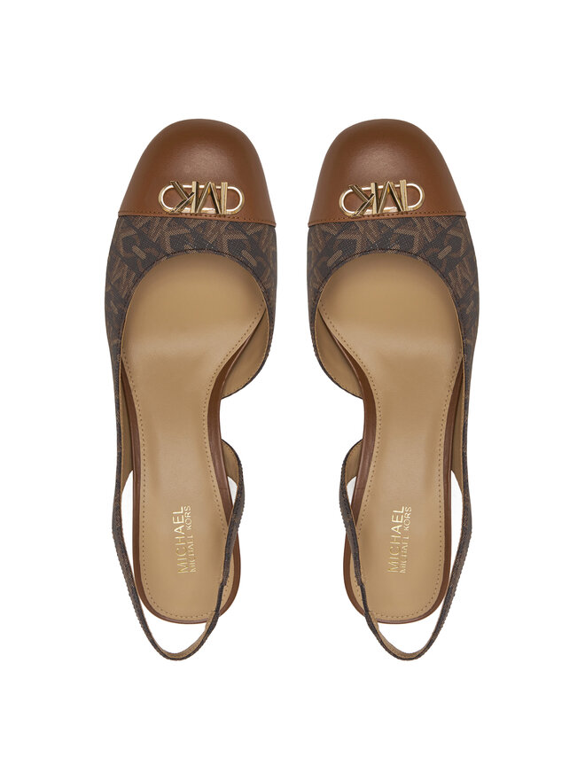 Michael Kors Σανδάλια Michael Kors Perla Flex Toe Cap Pump 40R5PLMP1B Καφέ