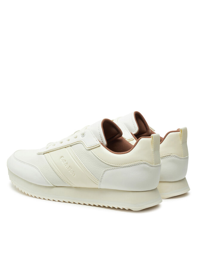 Calvin Klein Sneakers Calvin Klein Low Top Lace Up Logo Lth HM0HM01654 Alb