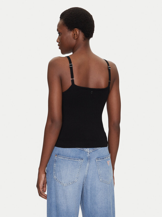 Guess Guess Top W5GR47 Z3MN2 Črna Regular Fit