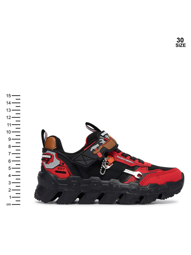 Skechers Снікерcи Skechers Mega-Flex Lite - Tuff Toolz 402130L/RDBK Чорний