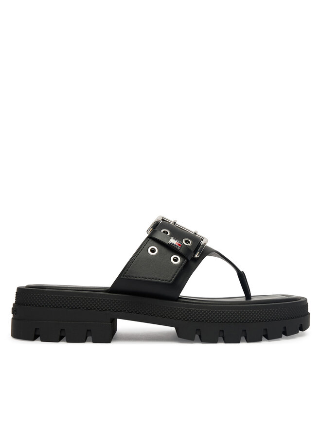 Tommy Jeans Zehentrenner Tommy Jeans Tjw Buckle Sandal EN0EN02948 Schwarz