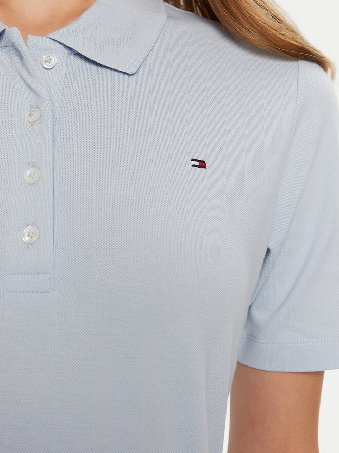Tommy Hilfiger Tommy Hilfiger Poloshirt 1985 WW0WW43224 Himmelblau Regular Fit