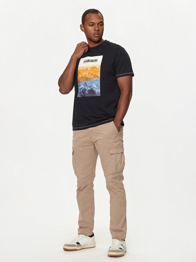 Napapijri Napapijri T-Shirt S-Rollin NP0A4I3D Μαύρο Regular Fit