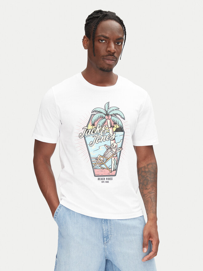 Jack&Jones Jack&Jones Camiseta Eljah 12268472 Blanco Relaxed Fit