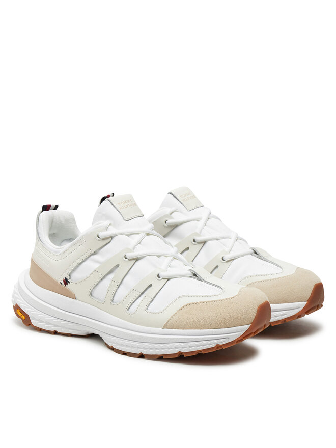 Tommy Hilfiger Sneakers Tommy Hilfiger Tech Runner Craft Vibram FM0FM05133 Écru