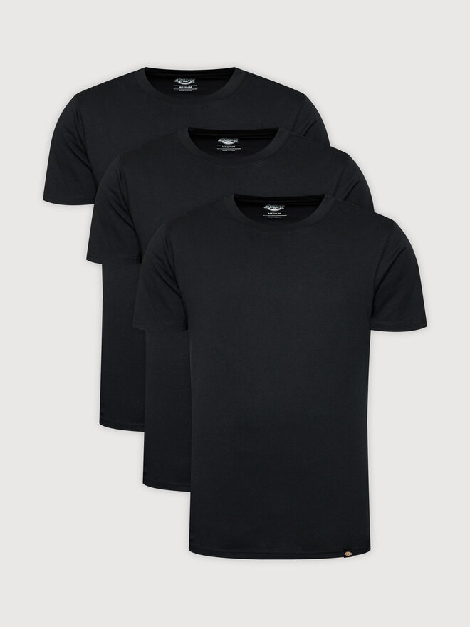 Dickies Dickies 3 db póló Tsht Pk DK621091BLK Fekete Regular Fit