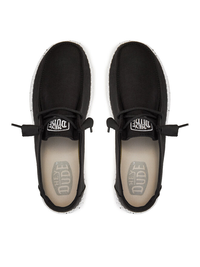 Hey Dude Halbschuhe Hey Dude Wendy Slub Canvas 40063-001 Schwarz