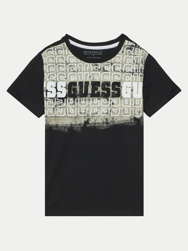 Guess Guess T-Shirt L5RI23 K8HM4 Μαύρο Regular Fit