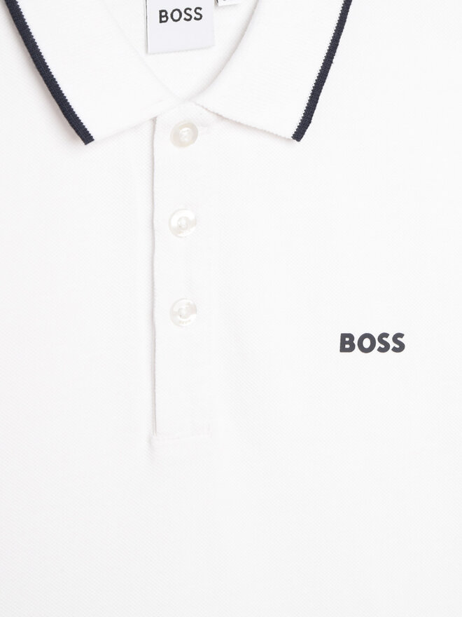 BOSS Boss T-Shirt J05P12 M Weiß Regular Fit