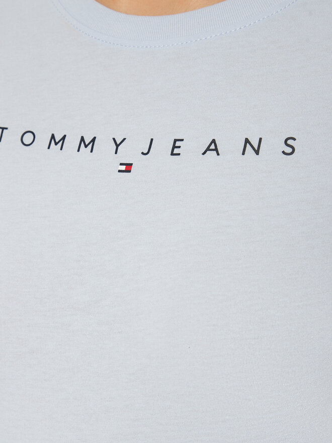 Tommy Jeans Tommy Jeans Футболка Linear DW0DW18398 Блакитний Slim Fit