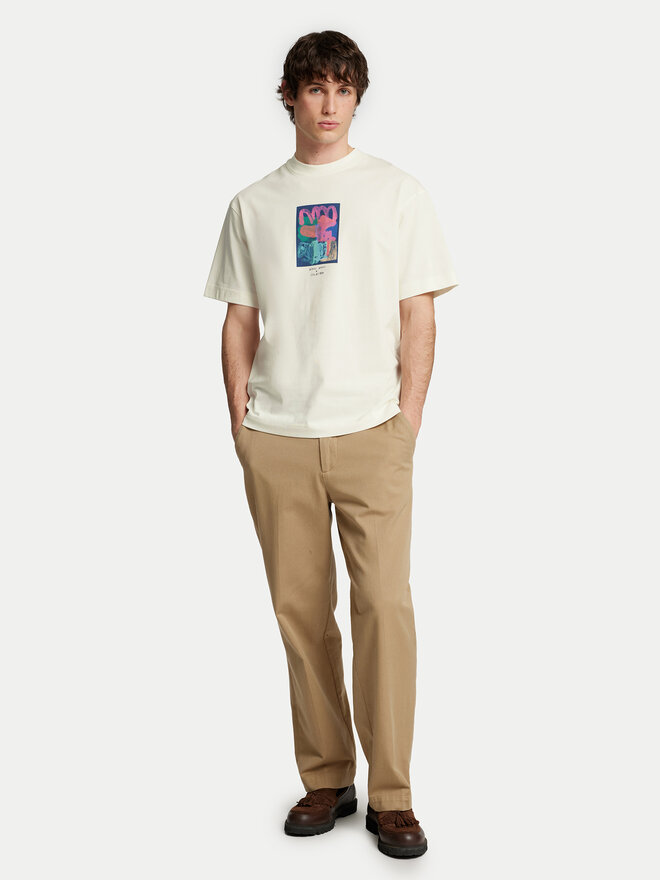 Selected Homme Selected Homme Póló Will 16097225 Ekru Relaxed Fit