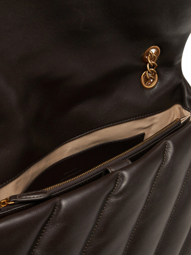 PINKO Kabelka PINKO Love Puff Big Cl AI 23-24 PLTT 100037 A0F2 Hnědá