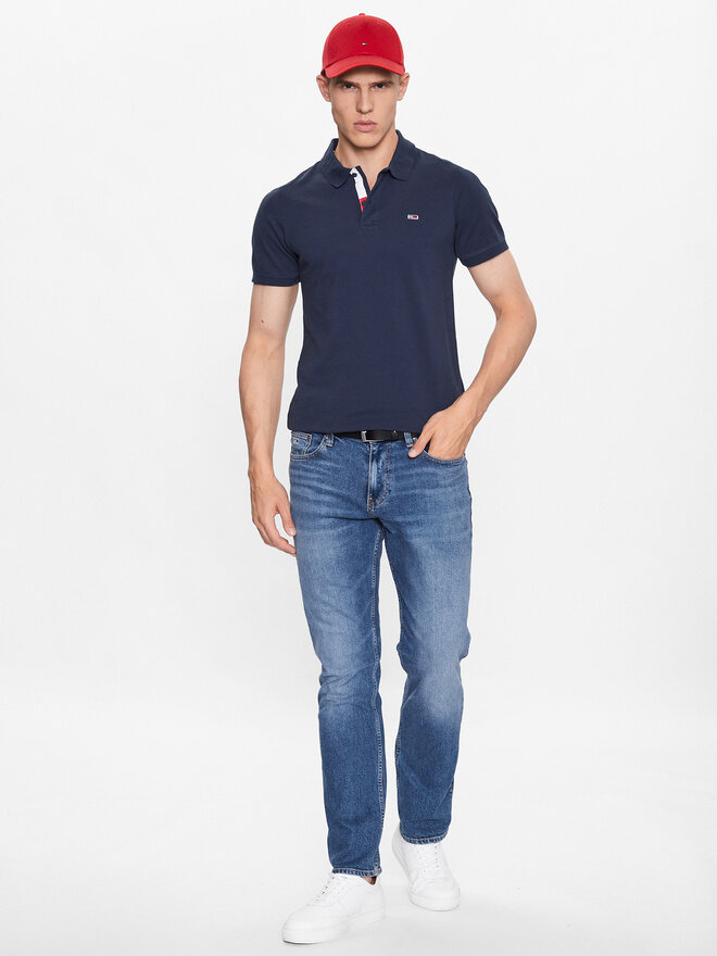 Tommy Jeans Tommy Jeans Pólóing DM0DM15370 Sötétkék Slim Fit