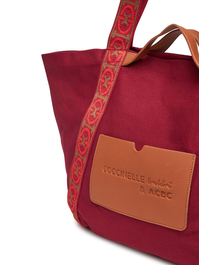 Coccinelle Τσάντα Coccinelle SXG C-Bounce Canvas E1 SXG 11 01 01 Μπορντό
