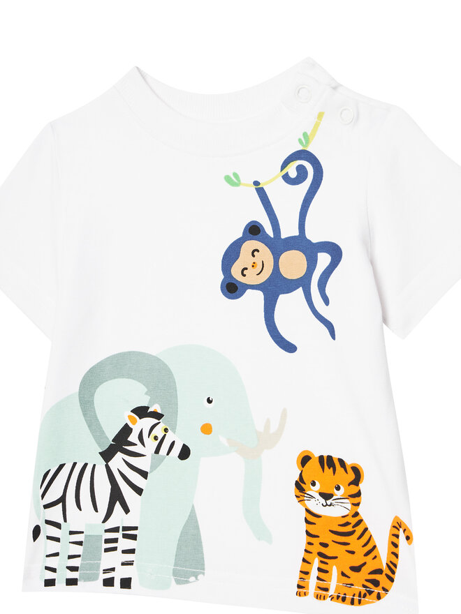Coccodrillo Coccodrillo T-Shirt WC5143201TBN Λευκό Regular Fit