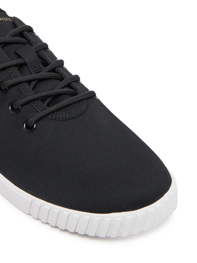 Tommy Hilfiger Tenisky Tommy Hilfiger Canvas Lace Up Sneaker FW0FW08641 Černá