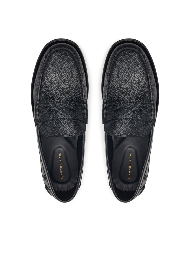 Tommy Hilfiger Mokassins Tommy Hilfiger Premium Scotch Grain Loafer FM0FM06071 Schwarz