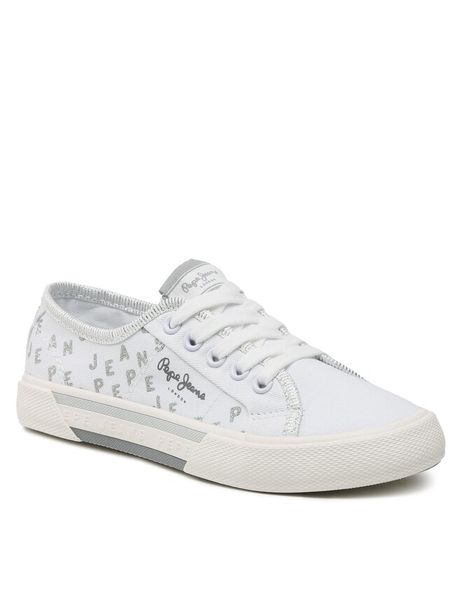 Pepe Jeans Teniși Pepe Jeans Brady Shine G PGS30562 Alb