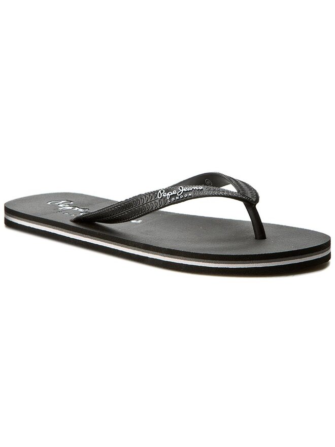 Pepe Jeans Šlepetės per pirštą Pepe Jeans Swimming 2.0 PMS70035 Juoda