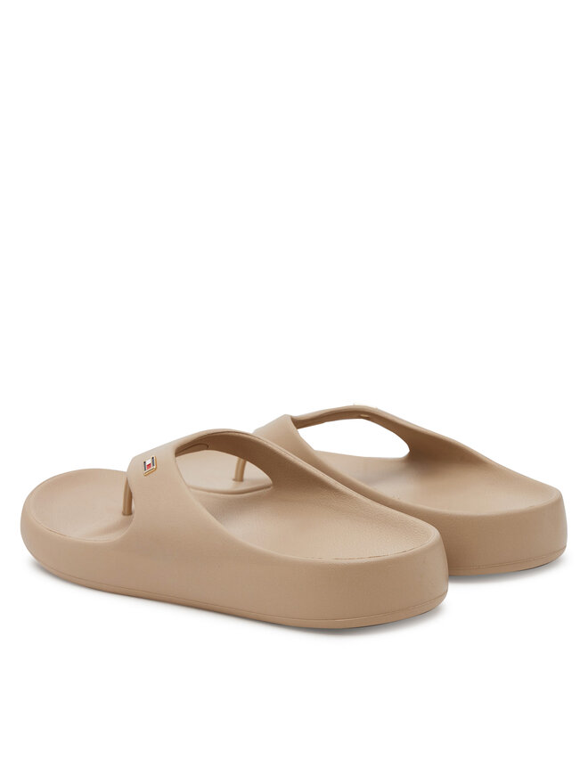 Tommy Hilfiger Čības uz pirksta Tommy Hilfiger Th Comfort Beach Sandal FW0FW08522 Bēšs