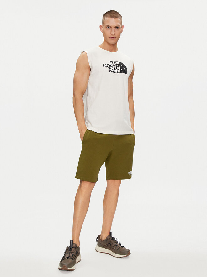 The North Face The North Face Tank top marškinėliai Easy NF0A87R2 Balta Regular Fit