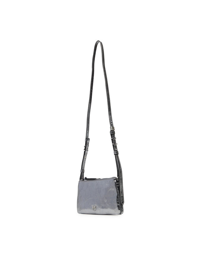 PINKO Ročna torba PINKO Double Mini Al 25-26 PLTT 105359 A2OT Srebrna