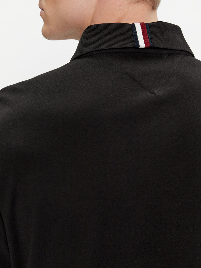Tommy Hilfiger Tommy Hilfiger Поло Interlock MW0MW34783 Чорний Regular Fit