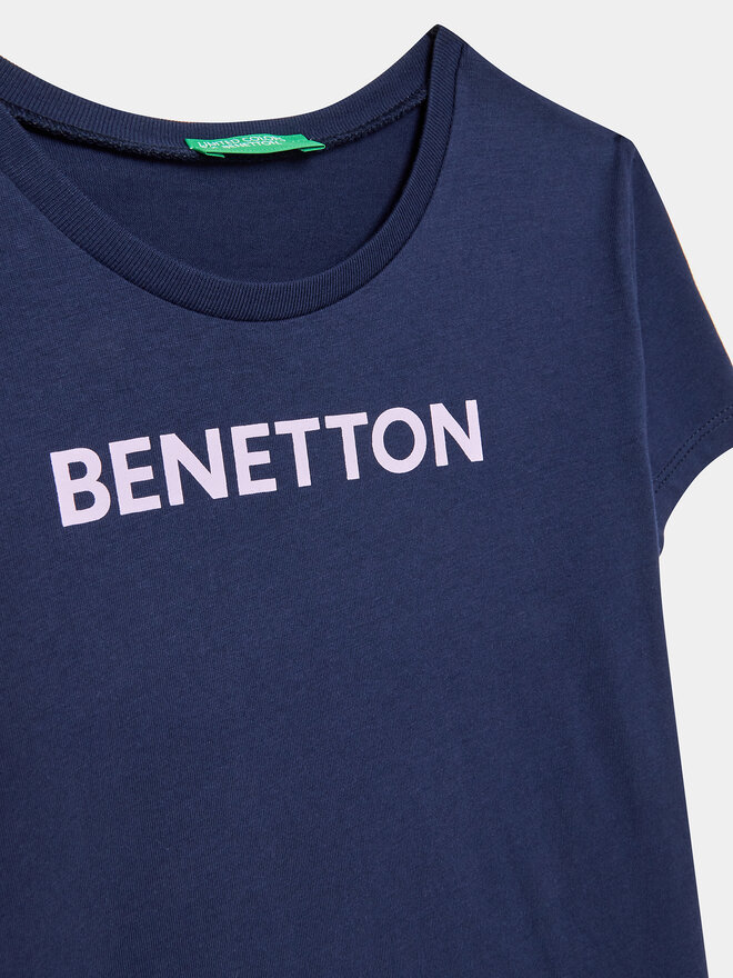 United Colors Of Benetton United Colors Of Benetton Póló 3096C10D2 Sötétkék Regular Fit