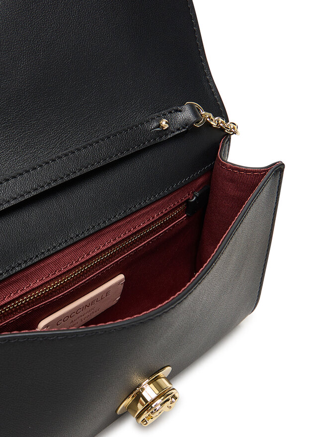 Coccinelle Handtasche Coccinelle Tob Coccinellenikla Smooth E1 TOB 15 01 01 Schwarz