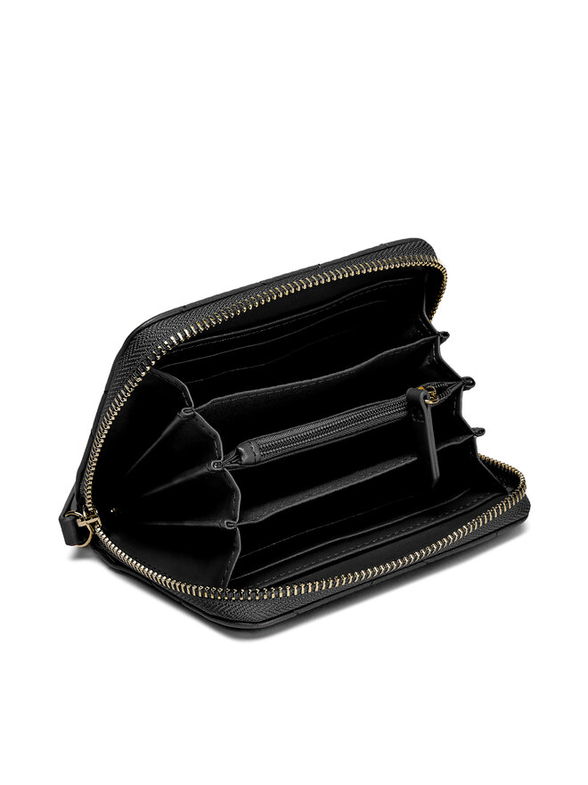 Valentino Голям дамски портфейл Valentino Ocarina VPS3KK137R Черен
