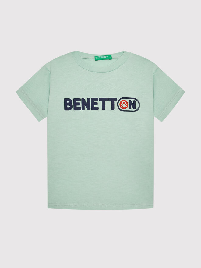 United Colors Of Benetton United Colors Of Benetton T-Shirt 3I1XG102N Grün Regular Fit