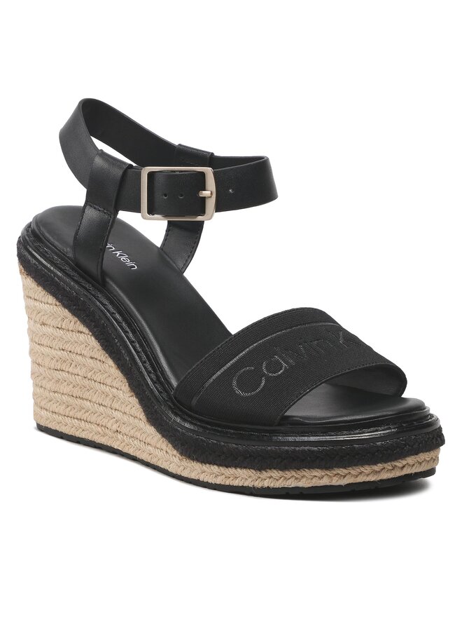 Calvin Klein Espadrilky Calvin Klein Wedge 70HH HW0HW01499 Čierna
