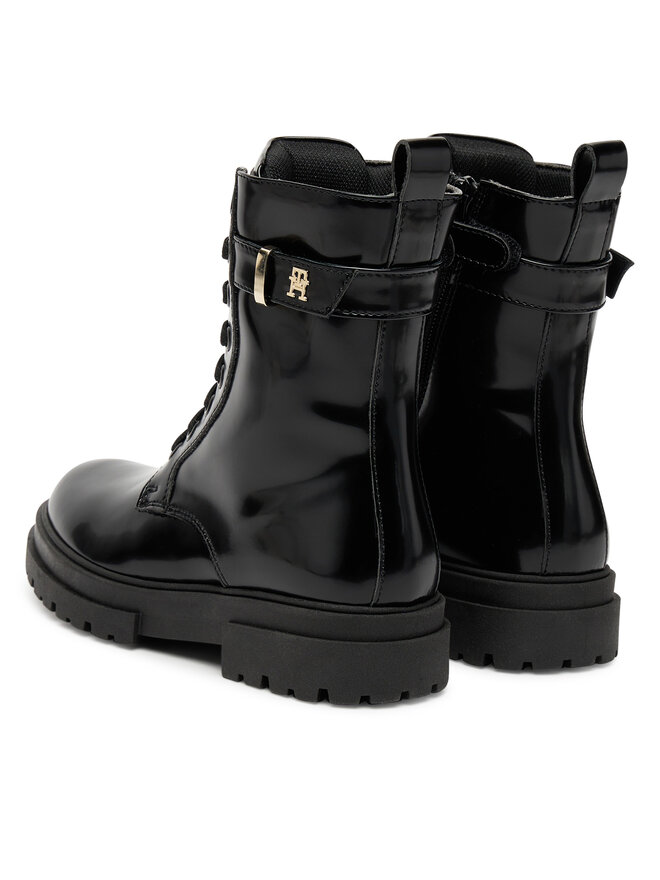 Tommy Hilfiger Bakancs Tommy Hilfiger Lace-Up Bootie T4A5-34028-1453 S Fekete