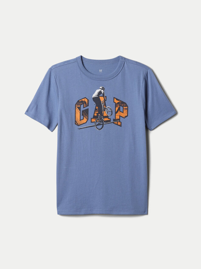 Gap Gap Camiseta 544192-02 Azul Regular Fit