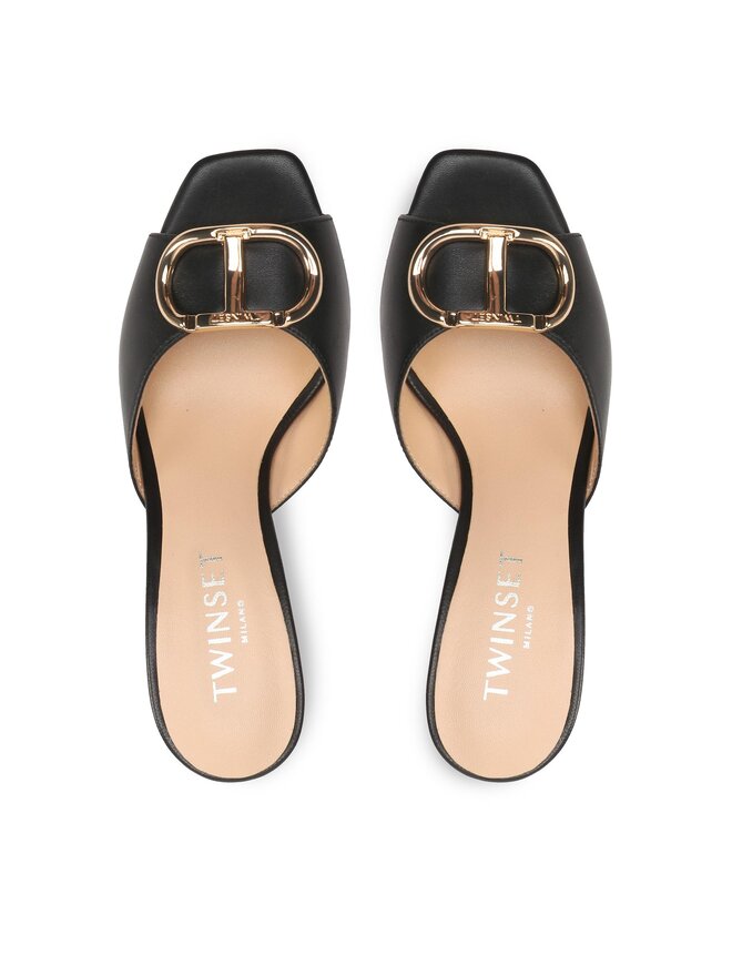TWINSET Şlapi TWINSET 231TCP126 Negru