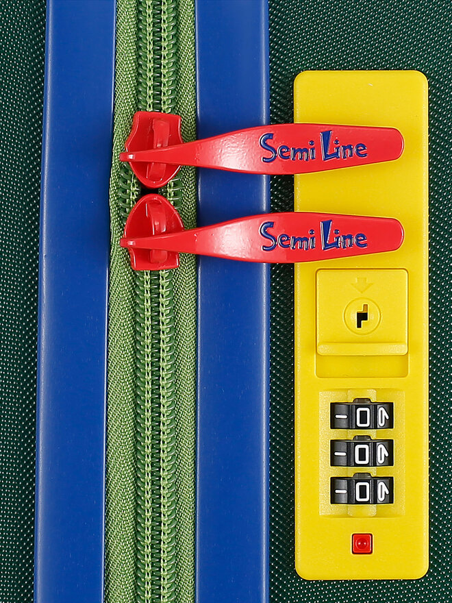 Semi Line Βαλίτσα Καμπίνας Semi Line T5931-1 Πράσινο