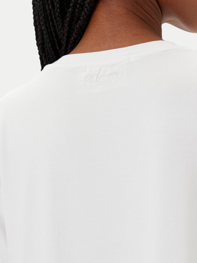 MET MET T-Shirt M10 262TP Weiß Regular Fit