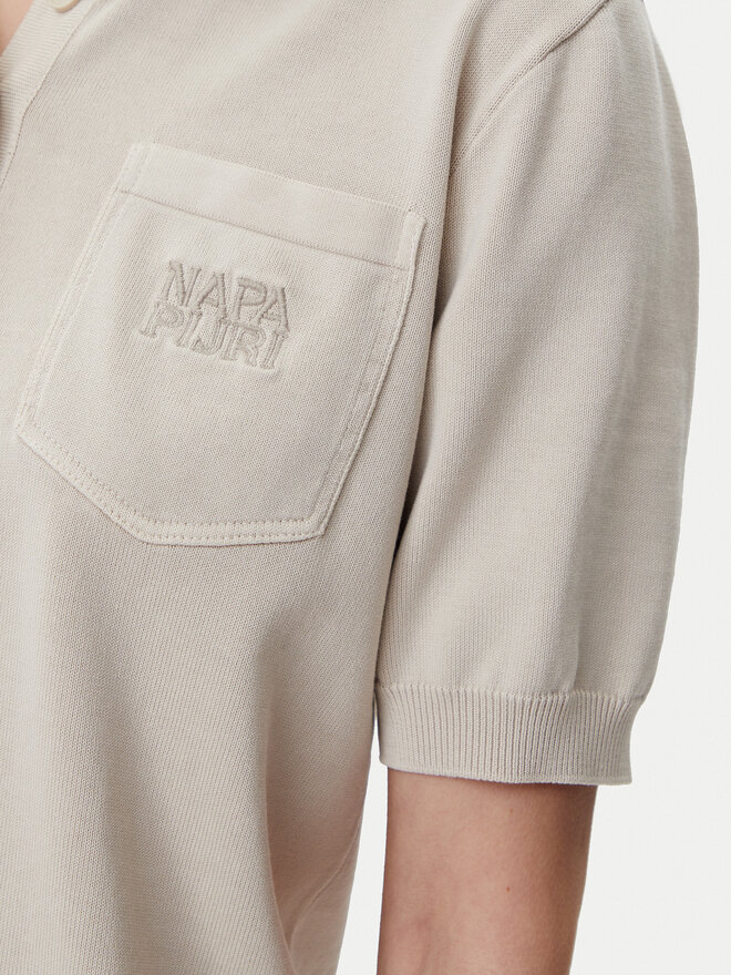 Napapijri Napapijri Polo marškinėliai NP0A4IFJ Smėlio Regular Fit