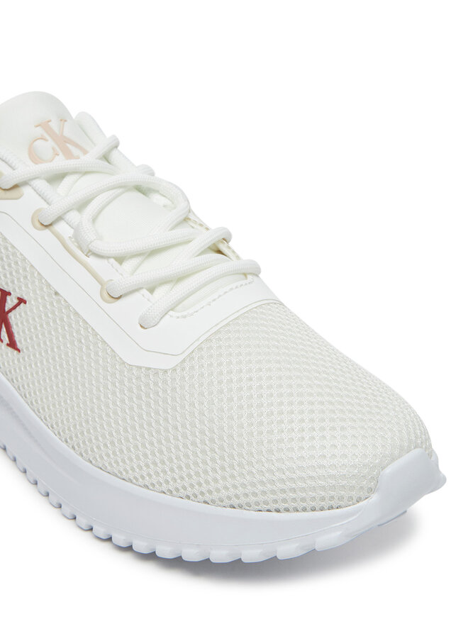 Calvin Klein Jeans Sportcipők Calvin Klein Jeans Eva Runner L-Up Mix Mesh Logo Ck YW0YW01851 Fehér