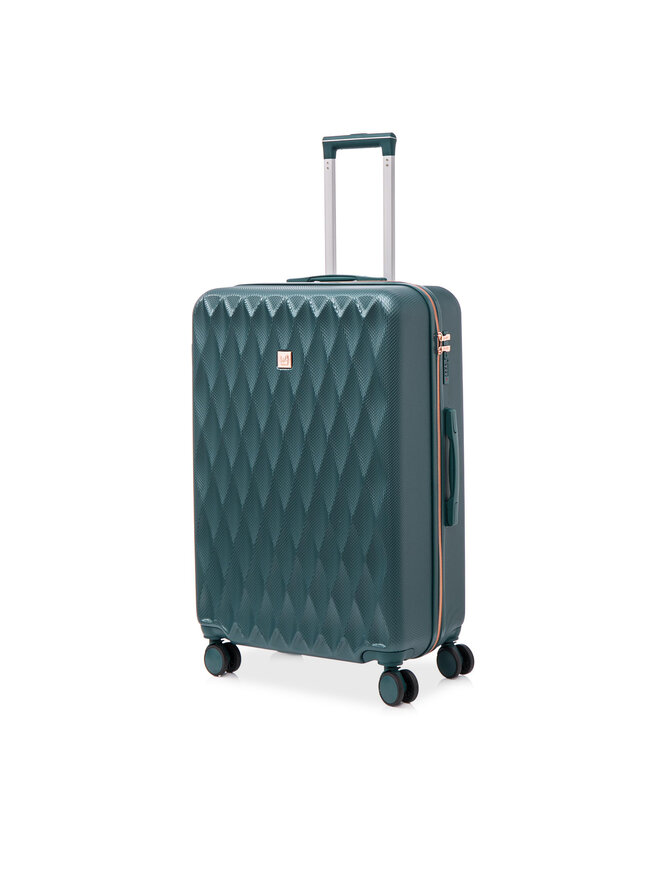 Semi Line Μεγάλη Βαλίτσα Semi Line T5725-4 Πράσινο