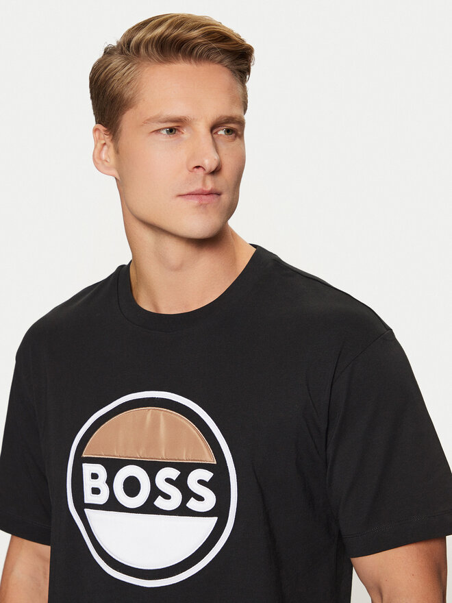 BOSS BOSS Camiseta 50496223 Negro Regular Fit