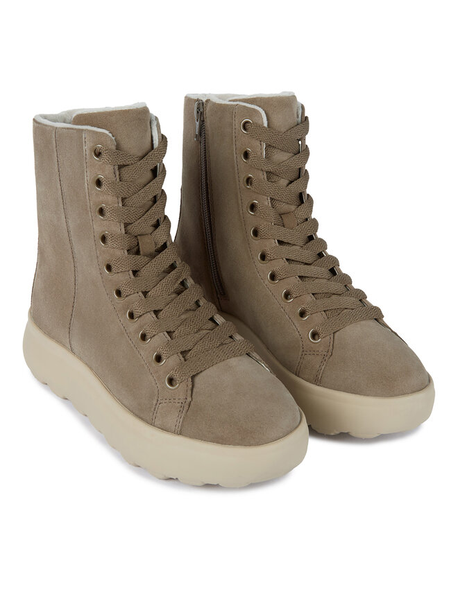 Geox Schnürschuhe Geox D Spherica Ec4.1 D36TCD 00020 C6029 Braun