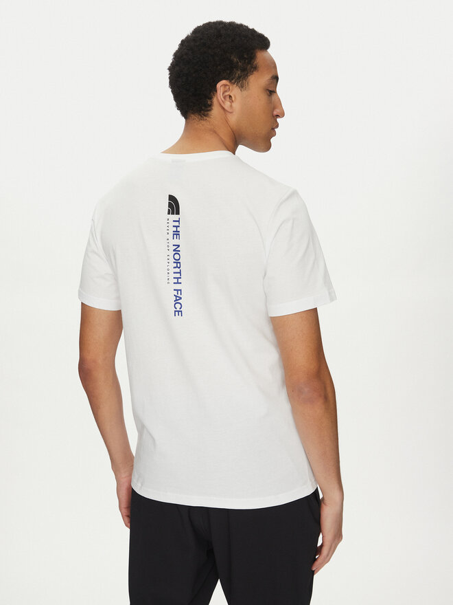 The North Face The North Face Marškinėliai Vertical NF0A89FP Balta Regular Fit