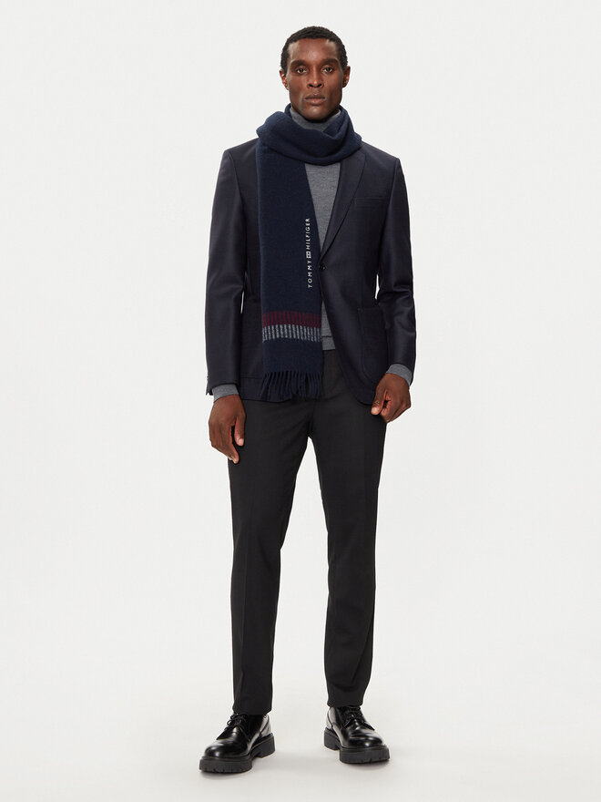 Tommy Hilfiger Šál Tommy Hilfiger Corporate AM0AM12832 Tmavomodrá