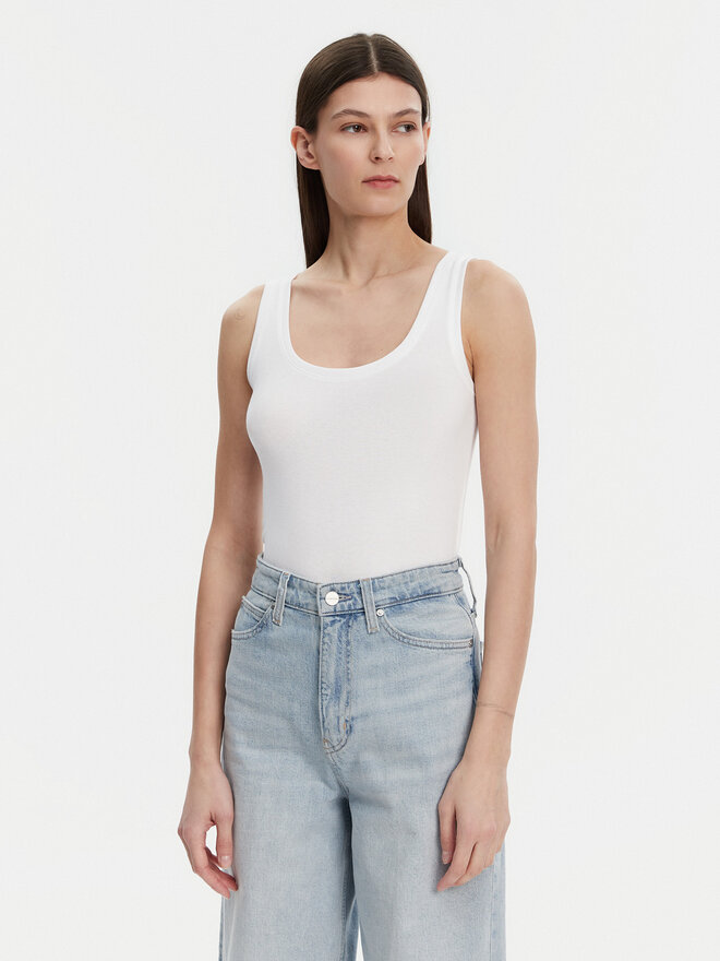 Gap Gap Marškinėliai 540670-02 Balta Slim Fit